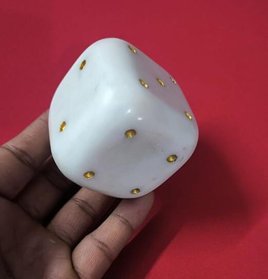 P U HANDICRAFTS Weight set of 1 Marble Paper Weights  with Glossy(Set Of 1, White)