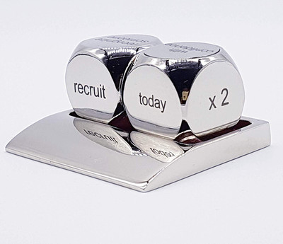 Decor Anti Stress Relief Stainless Steel Paper Weights  with Decision Maker(Set Of 2, Silver)