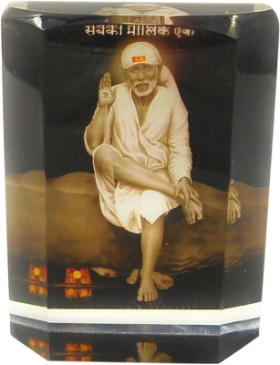 shinde exports Shirdi Saibaba Acrylic Paper Weights  with glossy(Set Of 1, Multicolor)
