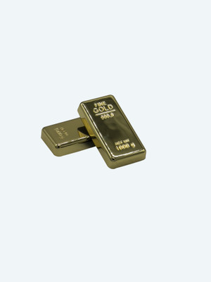 Coloourburst CBGBP2 Metal Paper Weights  with Gold Colour(Set Of 2, Gold)