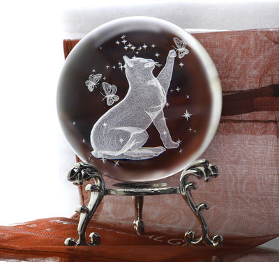 Wengonvila Crystal ball crystal, Glass Paper Weights  with Clear(Set Of 1, Transparent)