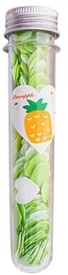 Eclet 1pc Tube Paper Soap in a Plastic Box Clean Soft Bath For Travel Design Multi Shape Bottle Paper Soap Clean Soft Bath For Travel Soap 1x1 cm 90 gsm Craft paper(Set of 1, Multicolor)