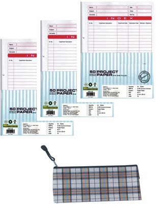 NOZOMI x series ONE SIDE RULED A4 Size 120 gsm A4 paper(Set of 150, Multicolor)