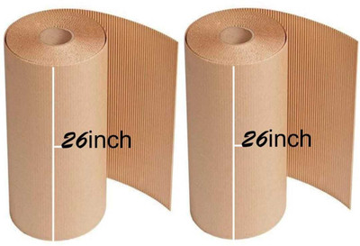Pack Safe Single Face Corrugated Roll B Flute Shipping Corrugated Roll Paper Corrugated Wrap for Packing, Storage, Kindergarten DIY Back to School Craft 18 Ft L 2 Ft W Each Set Total 2 Set 120 gsm A4 paper(Set of 2, Brown) Pack Safe Single Face Corrugated Roll B Flute Shipping Corrugated Roll Paper Corrugated Wrap for Packing, Storage, Kindergarten DIY Back to School Craft 18 Ft L 2 Ft W Each Set Total 2 Set 120 gsm A4 paper(Set of 2, Brown)