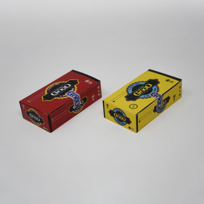 CAPTAIN GOGO Go twins Two skin and two tips Premium Quality Unrolled King size 13 gsm Paper Roll(Set of 2, White+Brown)