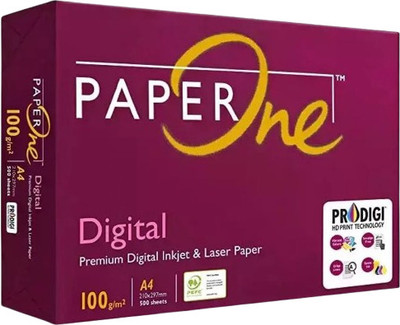 Paperone 100 GSM Unruled A4 100 gsm A4 paper(Set of 1, White)