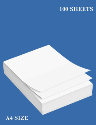 TARM ENTERPRISES 100 Sheets unruled A4 75 gsm A4 paper(Set of 1, White)