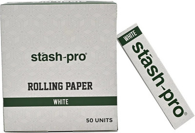 Stash-Pro Bleached Stash Pro King Size 13 gsm Paper Roll(Set of 50, White)