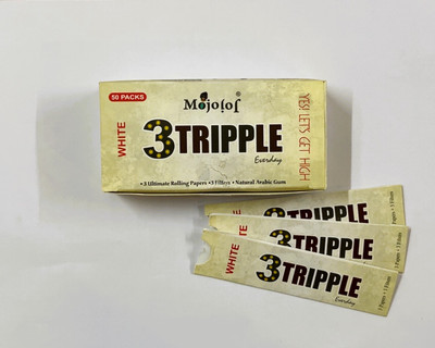 MOJOJO Tripple 3+3 Smart Style Unrolled King Size Slim 13 gsm Paper Roll(Set of 50, White)