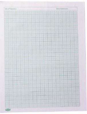 NOZOMI Practice Graph Papers Ruled A4 2 gsm Graph Paper(Set of 100, White)