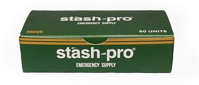 Stash-Pro Unbleached Emergency Supply 3 Rolling Paper + 3 Tips King Size 13 gsm Paper Roll(Set of 50, Brown)