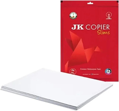 JK PAPER Jk paper A4 slims (100 sheets) Unruled A4 75 gsm A4 paper(Set of 1, White)