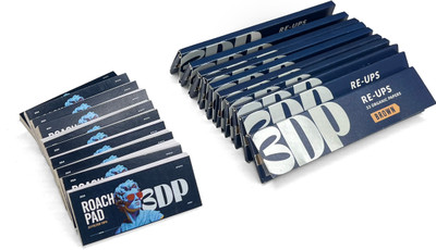 3dp 10 Brown Booklet & 10 Roach Book Combo Unruled King Size Slim 13 gsm Paper Roll(Set of 20, Brown)