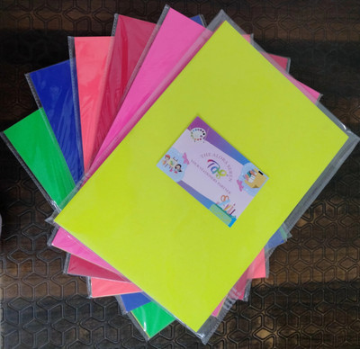 tas A4 COLOURED SHEETS UNRULED A4 90 gsm Coloured Paper(Set of 5, Multicolor)