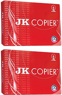 JK Copier Reams Unruled A4 75 gsm A4 paper(Set of 2, White)