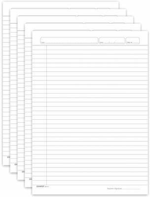 ESCAPER Pack of 200 White Paper Sheets For Writing, Printing, DIY, Assignment, Office & Creative Use A4 90 gsm A4 paper(Set of 100, White)