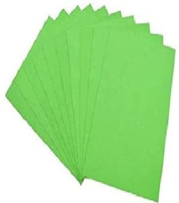 manrish Green Foam Sheet For Art/Decoration/Gift/Scrapbooking/Craft Project(Pack of 10) unruled 2mm 100 gsm A4 paper(Set of 1, Green)