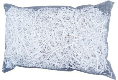 JPPL shredded paper for gift wrapping & basket filling|Crinkle cut paper | Confetti paper|Reusable & environment-Friendly|Suitable for E-commerce business (Pack of 1000gram/1kg) 80 gsm Coloured Paper(Set of 1, White)