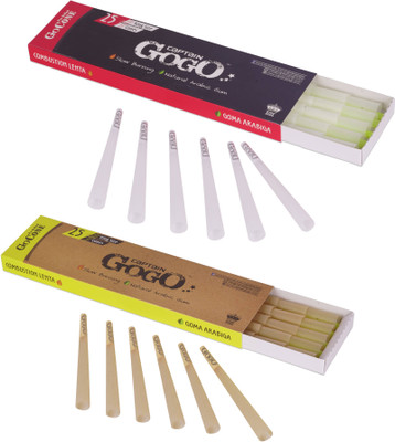 CAPTAIN GOGO 25 Cone unbleach and bleached pre rolled King Size 13 gsm Paper Roll(Set of 2, White, Brown)