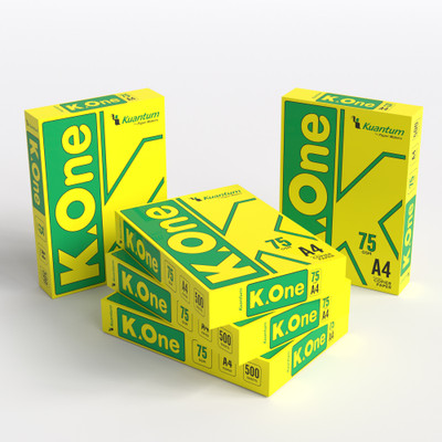 K-One Copier Unruled A4 75 gsm A4 paper(Set of 5, White)