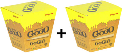 CAPTAIN GOGO Pre rolled 56 pieces cones And GIFT INSIDE THE BOX Pre rolled King Size 13 gsm Paper Roll(Set of 2, Brown)