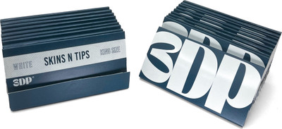 3dp Skins N Tips Bleached Unruled King Size Slim 14 gsm Drawing Paper(Set of 20, White)