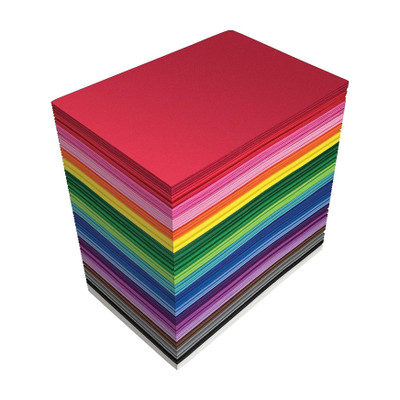 Eclet 100 pcs A4 Size Color Sheets (10 Sheets Each Color) Art and Craft Paper Double Sided Colored(Length -29 cm Width - 21 cm) A4 90 gsm Coloured Paper(Set of 100, Multicolor)