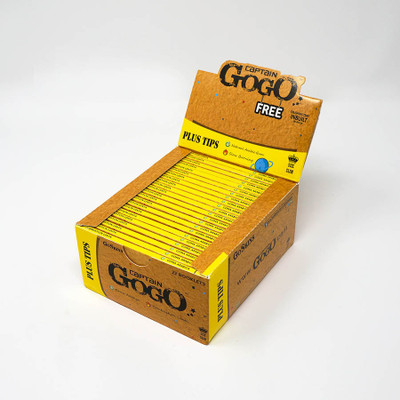 TANISHKA EXPORT Arabic Slow Burning Gogo Paper with Filter (1 Box) Unruled King 13 gsm Paper Roll(Set of 1, Brown)