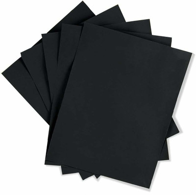 K K Industrial : Black Kraft Paper 28 Inch x 22 Inch (5 pcs) 70 gsm Craft paper(Set of 5, Black)