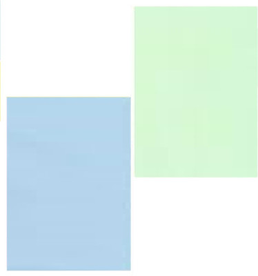 First Click Chart Paper Mint Green 3, Sky Blue 3pc 70x55 cm 180 GSM for Art and Craft Unruled 70x55 cm 180 gsm Coloured Paper(Set of 1, Mint Green, Sky Blue)