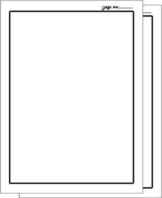 WAYTOBUY 60 Sheets Assignment/Project/Other Work Paper with Page Number for Students Unruled 210x297mm 70 gsm A4 paper(Set of 1, White)