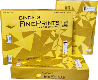 BINDALS Bindals A4 Unruled A4 65 gsm A4 paper(Set of 2, White)