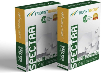 Trident Spectra Spectra Copier/Printing Paper 210 x 297 mm 75 gsm A4 paper(Set of 2, White)