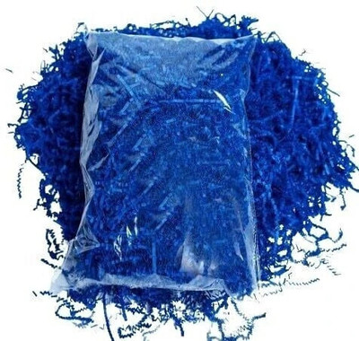 JPPL shredded paper for gift wrapping & basket filling|Crinkle cut paper | Confetti paper|Reusable & environment-Friendly|Suitable for E-commerce business (Pack of 100 Gram) 80 gsm Coloured Paper(Set of 1, Blue)