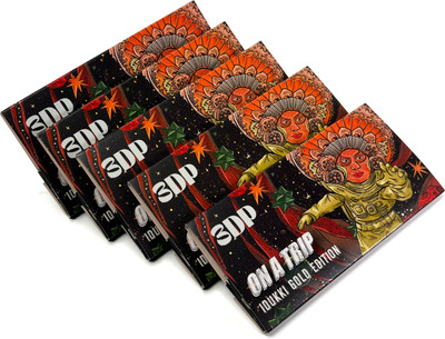 3dp On A Trip Colorful Magnetic Booklet With Paper King Size Slim 13 gsm Drawing Paper(Set of 3, Orange)