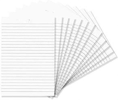 Freedy Freedy A4 Size one Side Ruled White Sheet (Pack of 40 sheets) for Project/Assignment/Practical/Homework(A4-40 Sheet OSR White) A4 90 gsm A4 paper(Set of 1, White)