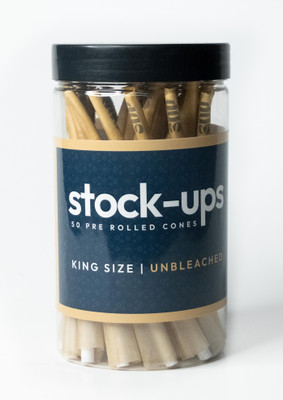 3dp PRE ROLLED CONES FRENCH UNRULED KING SIZE STOCK UPS 14 gsm Transparent Paper(Set of 1, Brown)