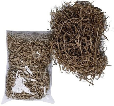 JPPL shredded paper for gift wrapping & basket filling|Crinkle cut paper | Confetti paper|Reusable & environment-Friendly|Suitable for E-commerce business (Pack of 1000gram/1kg) 80 gsm Coloured Paper(Set of 1, Brown)