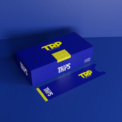 TRP TRIPS Unbleached King Size Slim 13 gsm Drawing Paper(Set of 1, Blue)