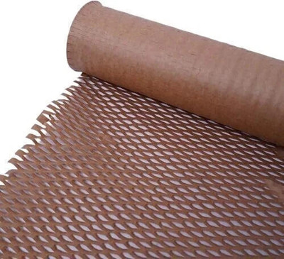 JPPL Paper Honeycomb Roll | Packaging & Shipping Supplies Bubble Wrap Alternative | Eco-Friendly (390mm / 16 inch x 10 Meter) 80 gsm Paper Roll(Set of 1, Brown)