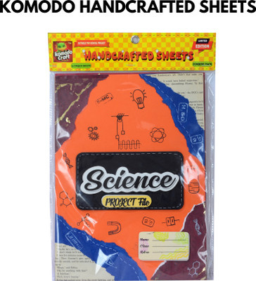 komodo craft KOMODO Handcrafted Project Sheets /Science/ Ideal For School Project no 21 x 29 cm 180 gsm A4 paper(Set of 1, Multicolor)