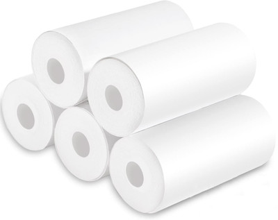 Climberty photo print paper Thermal Printer 57mm*25mm 100 gsm Paper Roll(Set of 2, White)