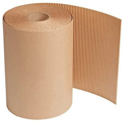 Mr Packers Eco Kraft 26 Inch x 5 Meter Brown Corrugated Kraft Paper Roll Sheet Prefect for Shipping, Packaging, Craft, Art, Wrapping & DIY Projects 100 gsm Paper Roll(Set of 1, Brown)