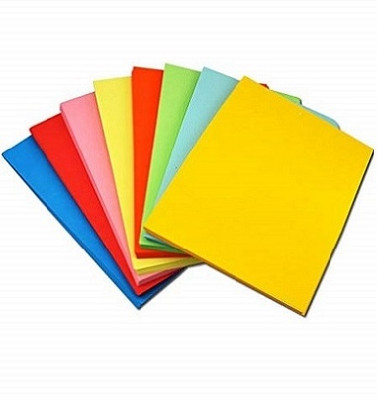 Eclet 90 gsm 50sheet5 sheet x 10 neon colour art and craft double side color sheet A4 90 gsm Coloured Paper(Set of 1, Multicolor)