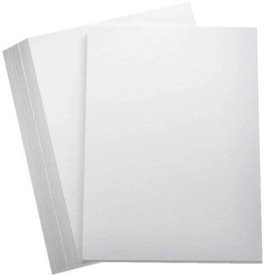 Pack Safe A4 White Sheet Paper for Copy, Print, Rough Work, Art and Craft Set of 100 Plain Craft Set of 100 Plain A4 80 gsm Project Paper A4 75 gsm A4 80 gsm Multipurpose Paper(Set of 1, White)