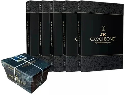 JK Ream UNRULED A4 90 gsm A4 paper(Set of 5, White)