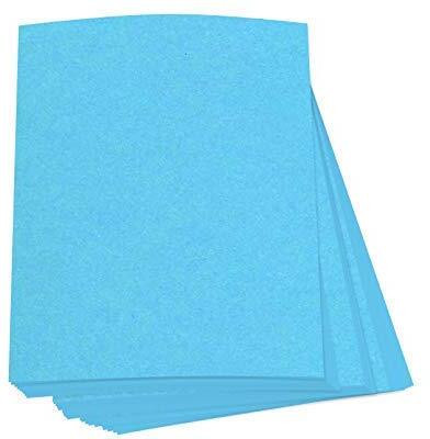 Freedy A3 60 pcs light blue Sheets Fluorescent Neon Craft Pastel Sheet for Greeting Cards, A3 180 gsm Craft paper(Set of 1, Art & Craft Home, School, Office Stationery)
