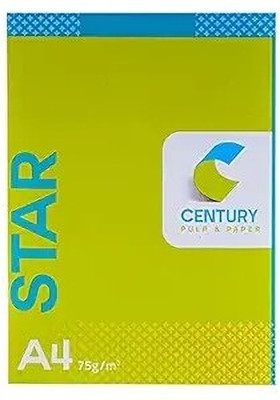 CENTURY 011 plain 21.0 X 29.7(CM) 75 gsm A4 paper(Set of 1, White)