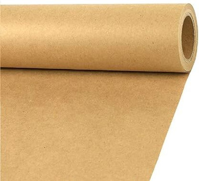 MALANI STORES 20 Inch X 20 Meter Unruled Small Gift Wrapping,Packing,Postal,Shipping,Dunnage & Parcel 130 gsm Craft paper(Set of 1, Golden)