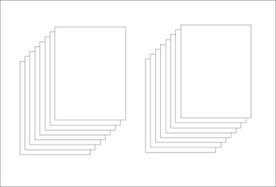 NOZOMI Ivory Sheets, 11.5 inches x 8.5 inches x 0.1 inch, 25 Sheets UnRuled Colour Paper A4 1 gsm Journal Paper(Set of 25, Multicolor)